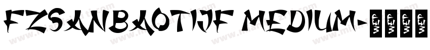 FZSanBaoTiJF Medium字体转换